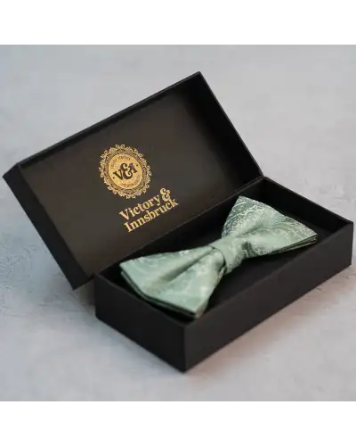 Bow Ties Victory and Innsbruck Sage Green Paisley Bow Tie £20.00