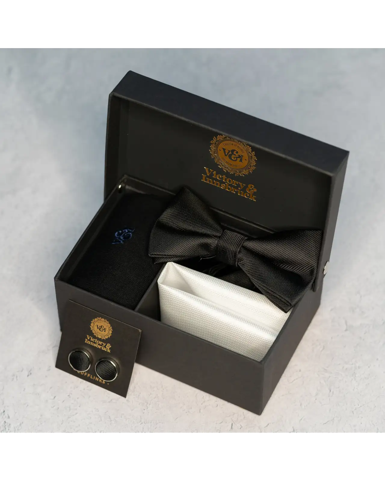 Tie Gift Sets Victory and Innsbruck Black Tie Event Tie Bow Tie Set £45.00