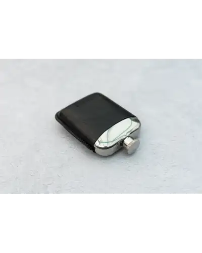 Flasks Victory and Innsbruck Leather Cased Hip Flask Black Leather 6Oz Stainless Steel £30.00