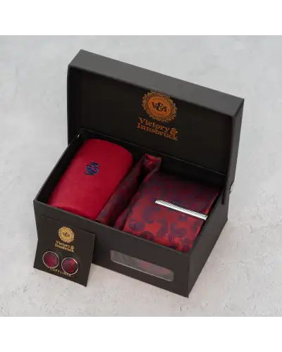 Tie Gift Sets Victory and Innsbruck Red Paisley Tie Box Set £45.00