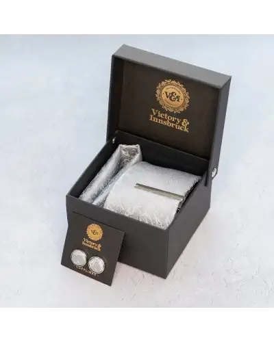 Tie Gift Sets Victory and Innsbruck Silver Paisley Tie Set £30.00