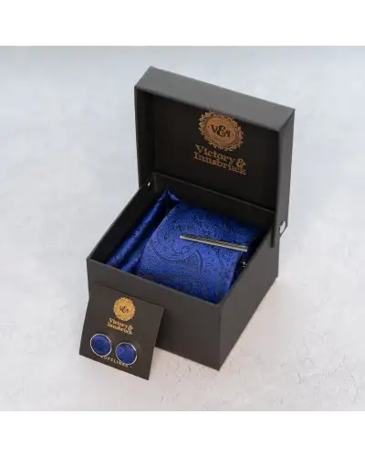 Tie Gift Sets Victory and Innsbruck Royal Blue Paisley Tie Set £45.00