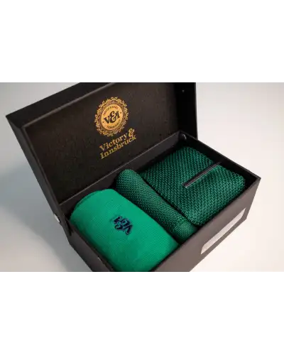 Tie Gift Sets Victory and Innsbruck Forest Green Knitted Tie Set £45.00