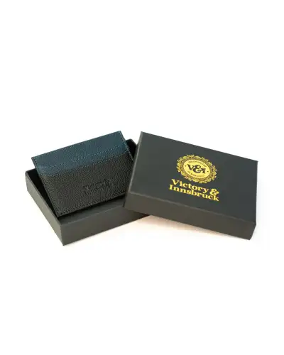 Victory and Innsbruck Victory and Innsbruck Slim Leather Card Holder Wallet Black Navy Blue £21.00