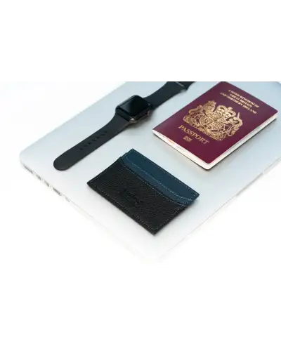 Victory and Innsbruck Victory and Innsbruck Slim Leather Card Holder Wallet Black Navy Blue £21.00
