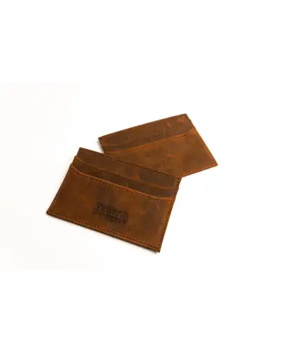 Victory and Innsbruck Victory and Innsbruck Slim Leather Card Holder Wallet Brown Brushed Tan £31.00