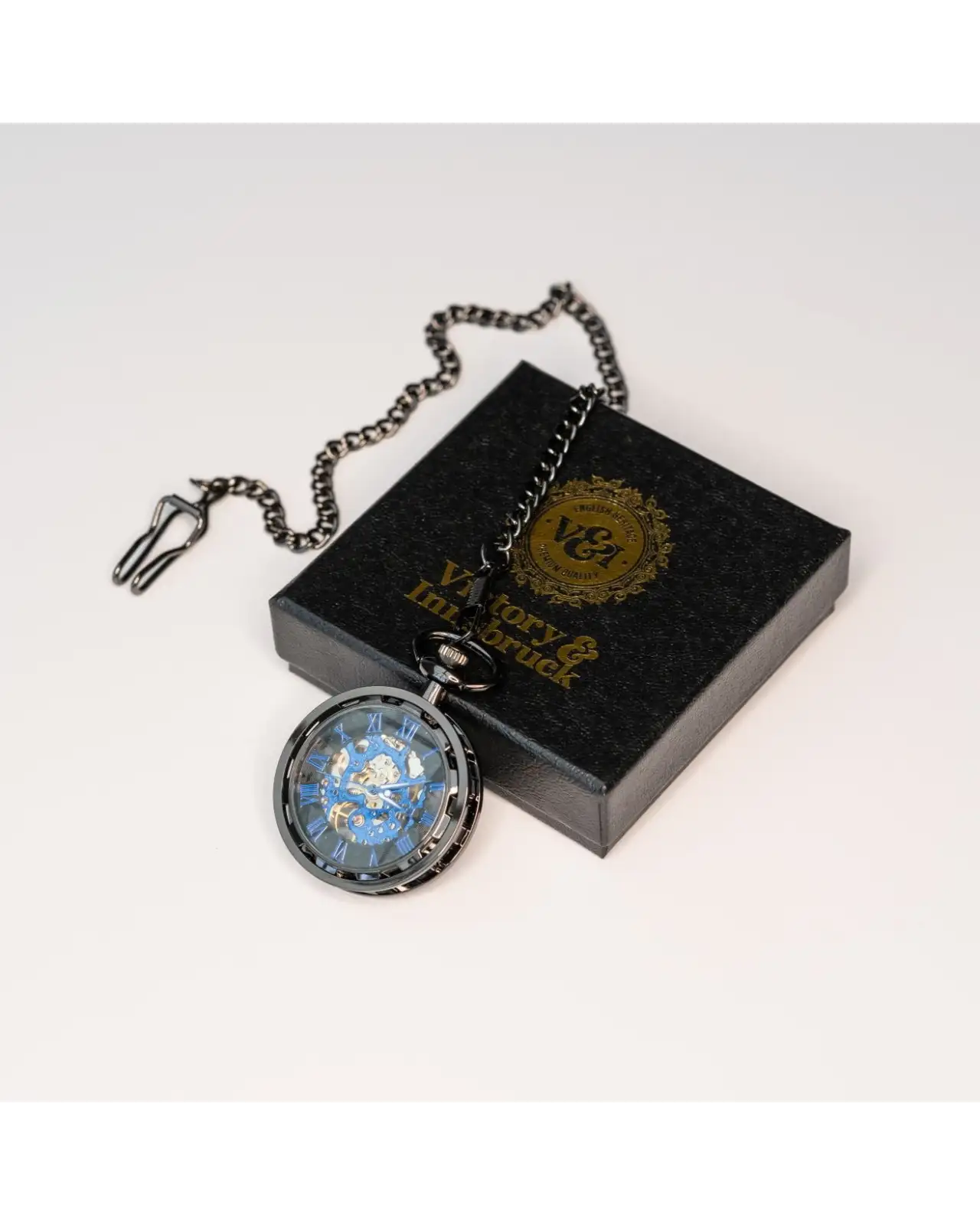 Pocket Watches Victory and Innsbruck Skeleton Pocket Watch Gunmetal The Collingwood Ii £40.00