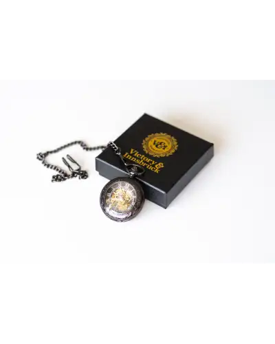 Pocket Watches Victory and Innsbruck Steampunk Pocket Watch Gunmetal The Stephenson £40.00
