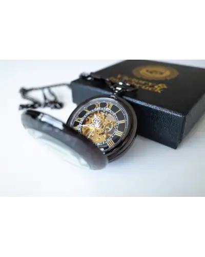 Pocket Watches Victory and Innsbruck Steampunk Pocket Watch Gunmetal The Stephenson £40.00