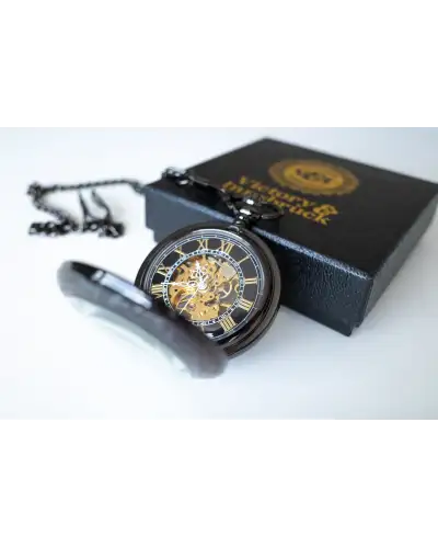 Pocket Watches Victory and Innsbruck Steampunk Pocket Watch Gunmetal The Stephenson £40.00