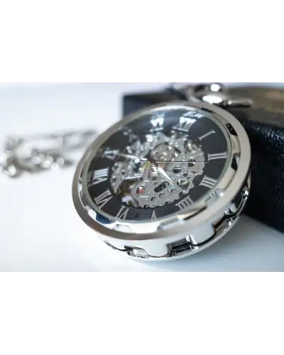 Pocket Watches Victory and Innsbruck Skeleton Pocket Watch Silver The Collingwood £40.00