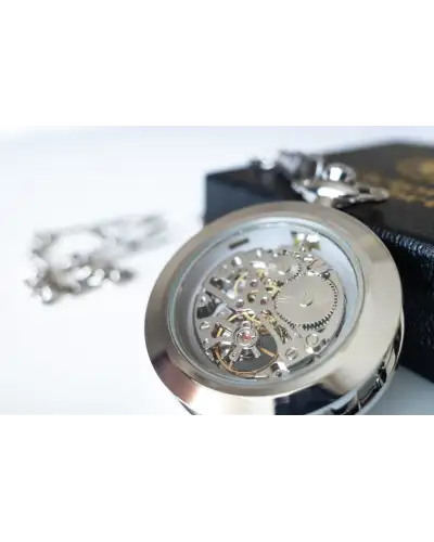 Pocket Watches Victory and Innsbruck Skeleton Pocket Watch Silver The Collingwood £40.00