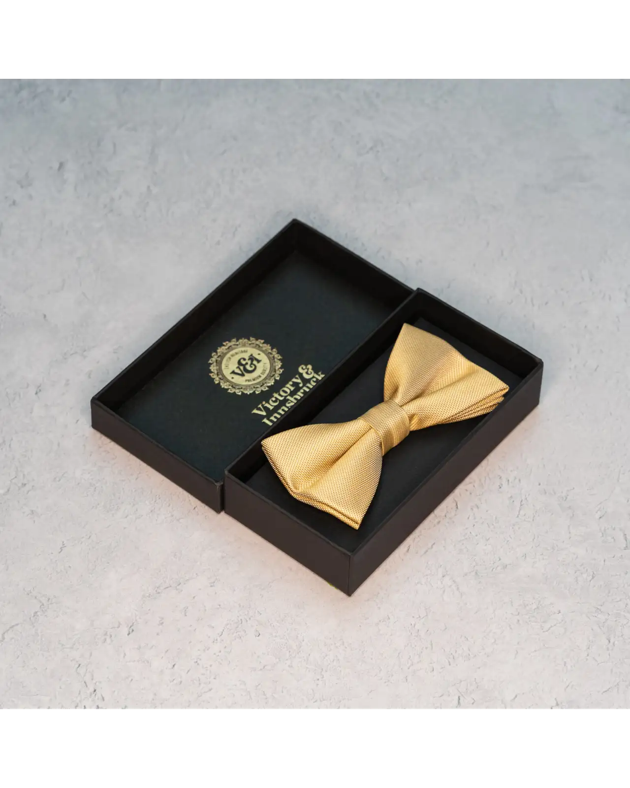 Bow Ties Victory and Innsbruck Champagne Gold Textured Bow Tie £20.00