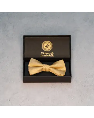 Bow Ties Victory and Innsbruck Champagne Gold Textured Bow Tie £20.00