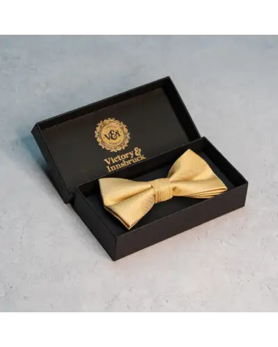 Bow Ties Victory and Innsbruck Champagne Gold Textured Bow Tie £20.00