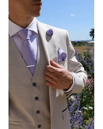 Tie Gift Sets Victory and Innsbruck Lavender Textured Tie Set £45.00