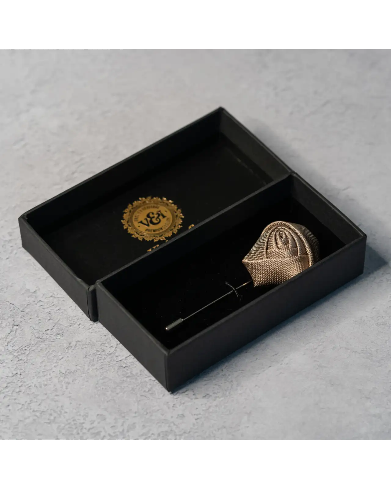 Lapel Pins Victory and Innsbruck Champagne Beige Textured Floral Lapel Pin £15.00