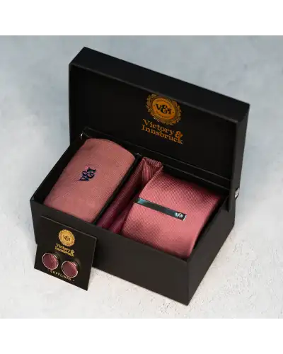 Tie Gift Sets Victory and Innsbruck Mauve Textured Tie Set £45.00