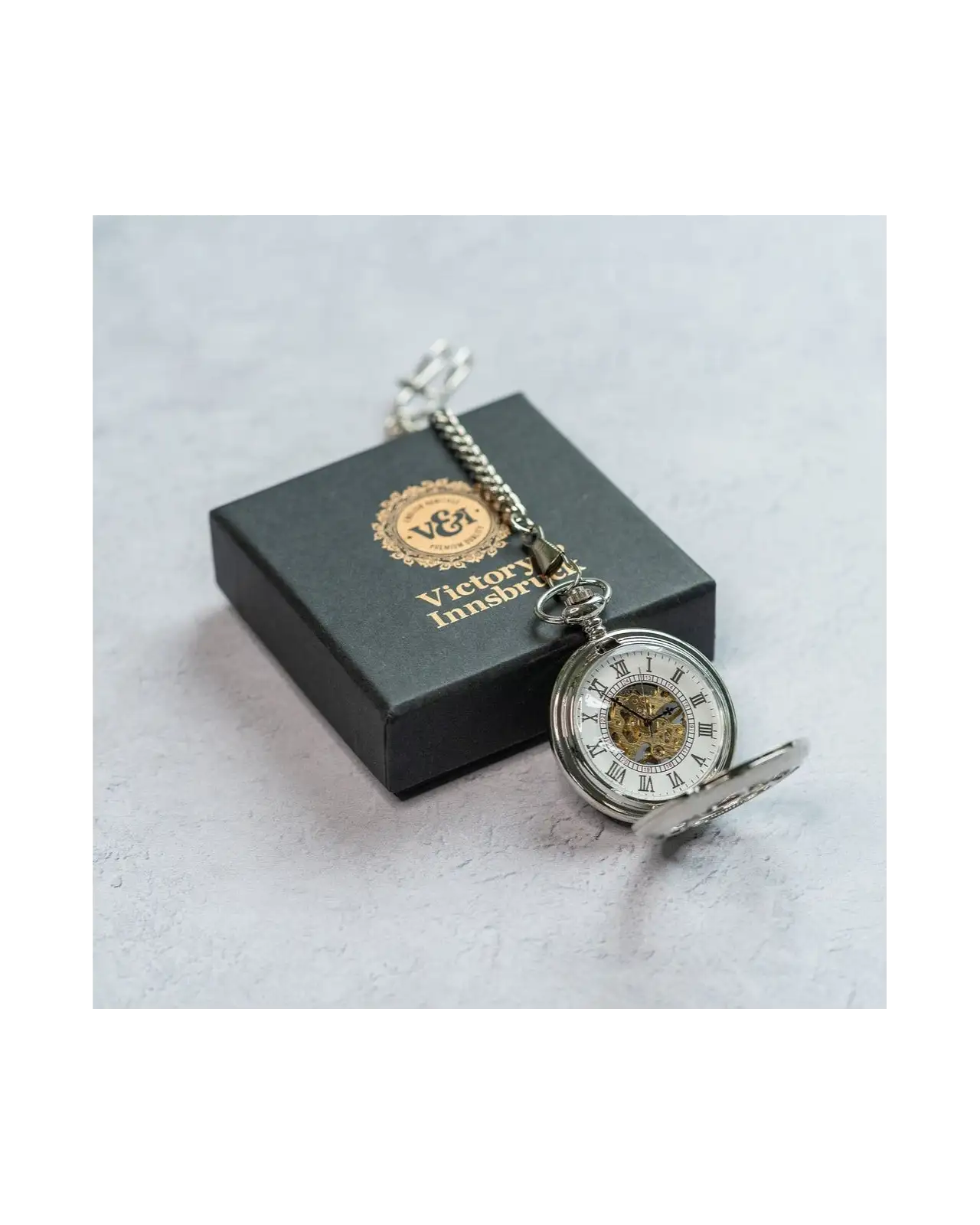 Pocket Watches Victory and Innsbruck Steampunk Pocket Watch Silver The Milburn £40.00
