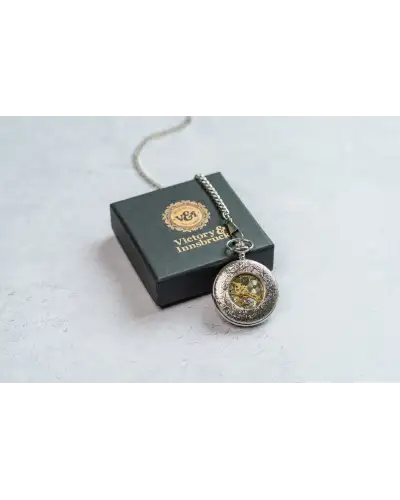 Pocket Watches Victory and Innsbruck Steampunk Pocket Watch Silver The Milburn £40.00