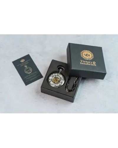 Pocket Watches Victory and Innsbruck Steampunk Pocket Watch Silver The Milburn £40.00