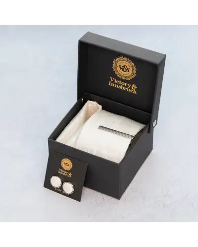 Tie Gift Sets Victory and Innsbruck Ivory Paisley Tie Set £40.00