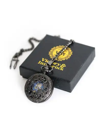Pocket Watches Victory and Innsbruck Steampunk Pocket Watch Gunmetal The Armstrong Ii £40.00