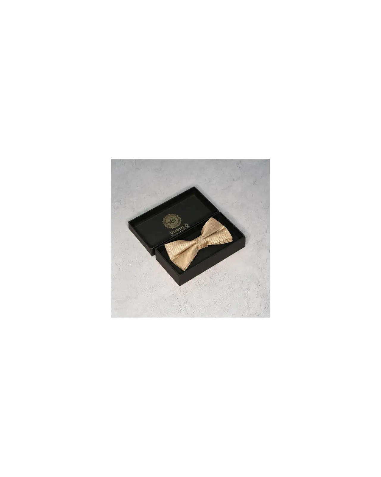Bow Ties Victory and Innsbruck Champagne Beige Textured Bow Tie £20.00