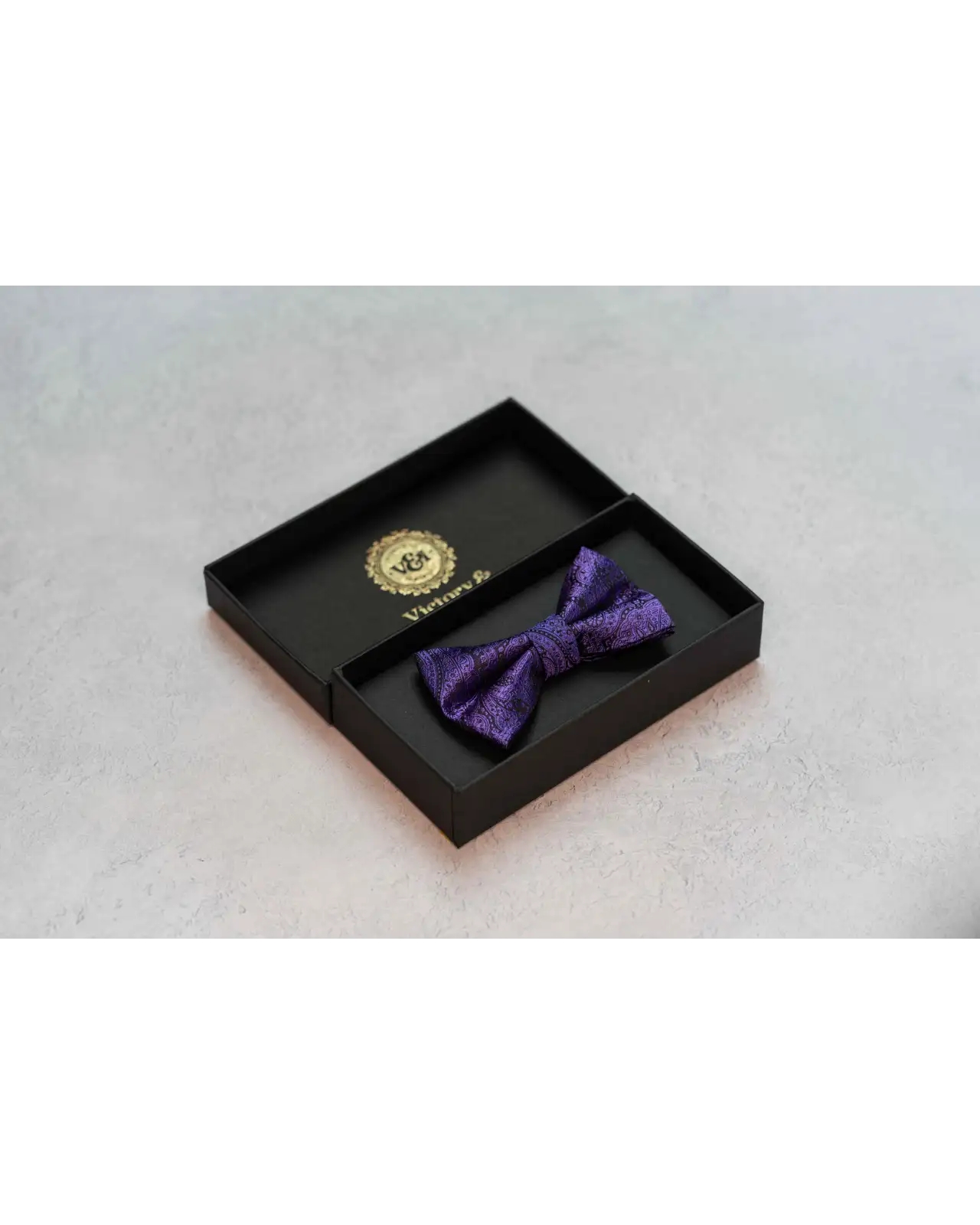 Bow Ties Victory and Innsbruck BoyS Cadbury Purple Paisley Bow Tie £17.00