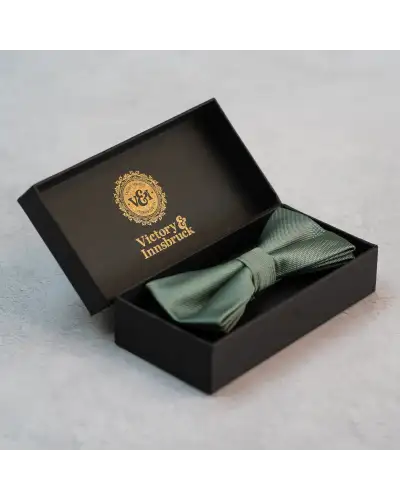 Bow Ties Victory and Innsbruck Dark Sage Green Textured Bow Tie £20.00