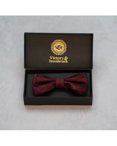 Bow Ties Victory and Innsbruck Burgundy Red Paisley Bow Tie £20.00