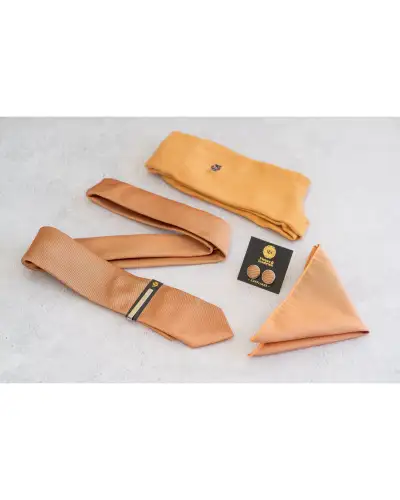 Tie Gift Sets Victory and Innsbruck Burnt Peach Textured Tie Set £45.00