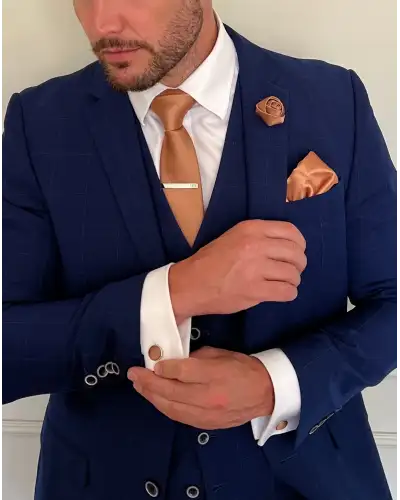 Tie Gift Sets Victory and Innsbruck Burnt Peach Textured Tie Set £45.00