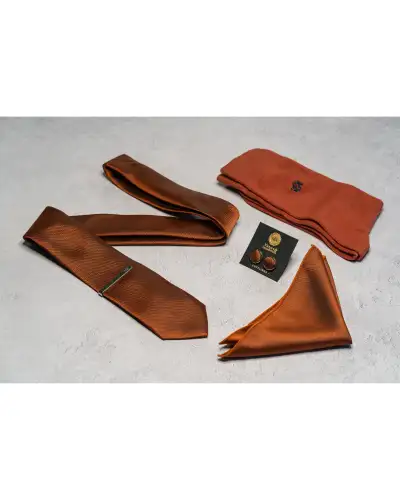 Tie Gift Sets Victory and Innsbruck Rust Textured Tie Gift Set £45.00