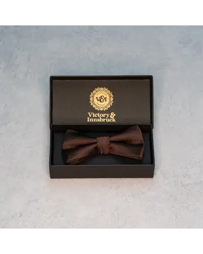 Bow Ties Victory and Innsbruck Chocolate Brown Textured Bow Tie £20.00
