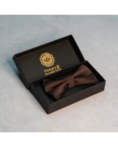 Bow Ties Victory and Innsbruck Chocolate Brown Textured Bow Tie £20.00