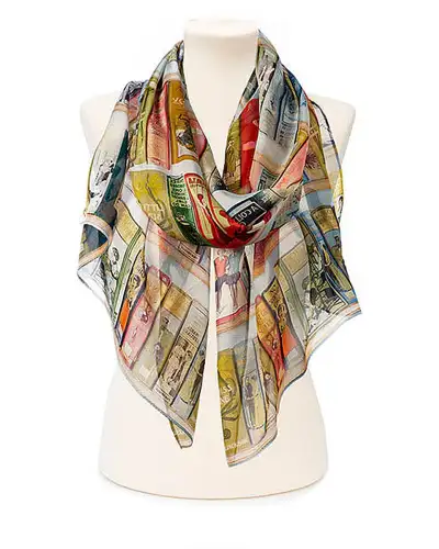 Scarves Fox and Chave Booklovers Chiffon Scarf £52.00