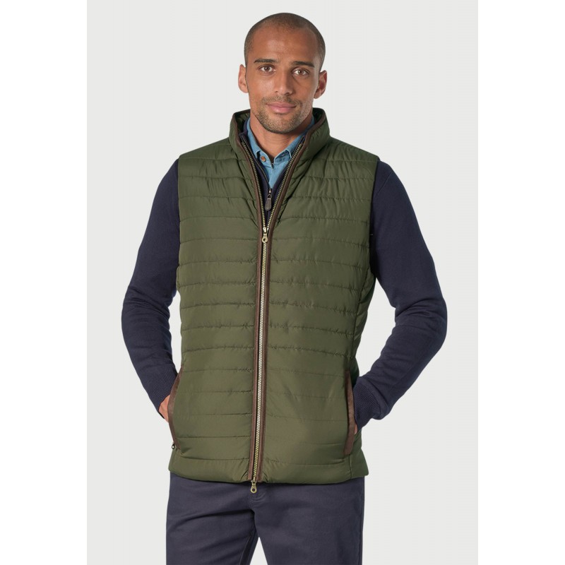 Gilets Brook Taverner Tampa Olive Quilted Puffer Gilet £62.00