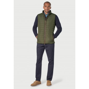 Gilets Brook Taverner Tampa Olive Quilted Puffer Gilet £62.00