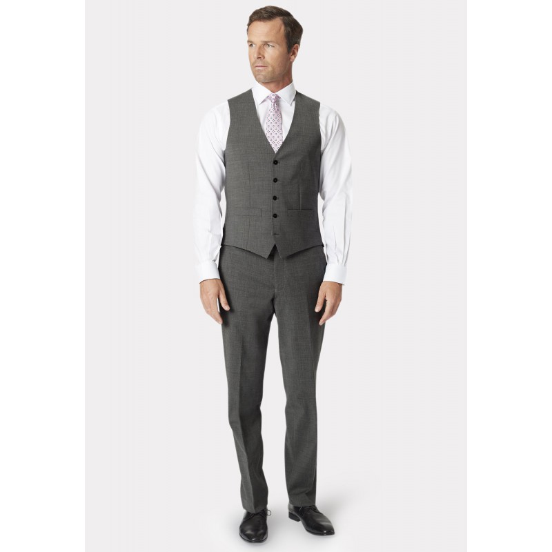 Waistcoats Brook Taverner Tailored Fit Avalino Grey Waistcoat £62.00