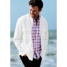 Overshirts Brook Taverner Dwight Off White Pure Cotton Cavalry Twill Overshirt £62.00