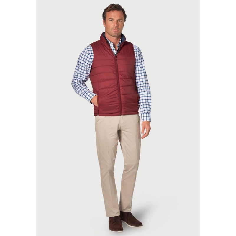 Gilets Brook Taverner Key Wine And Navy Reversible Quilted Gilet-BT-9077X £62.00