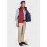 Gilets Brook Taverner Key Wine And Navy Reversible Quilted Gilet-BT-9077X £62.00