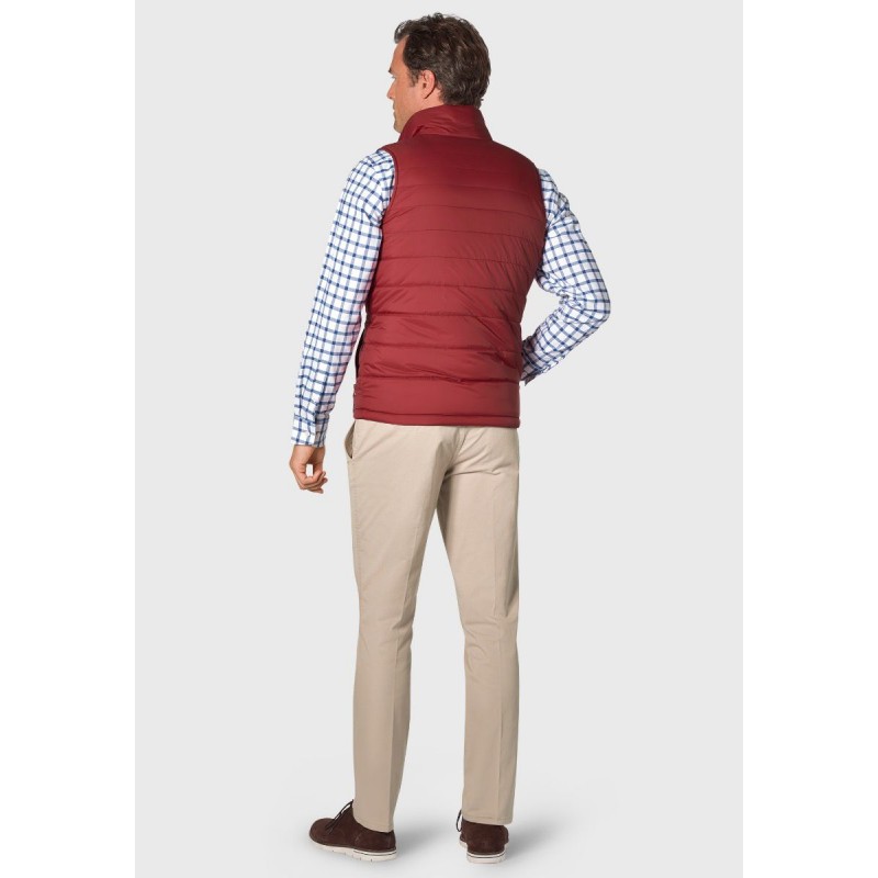 Gilets Brook Taverner Key Wine And Navy Reversible Quilted Gilet-BT-9077X £62.00