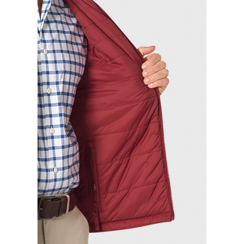 Gilets Brook Taverner Key Wine And Navy Reversible Quilted Gilet-BT-9077X £62.00