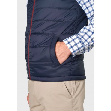 Gilets Brook Taverner Key Wine And Navy Reversible Quilted Gilet-BT-9077X £62.00