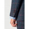 Suit Jackets Brook Taverner Tailored Fit Inverness Blue Check Harris TweedR Suit Jacket £269.00