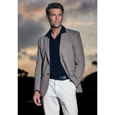 Jackets Brook Taverner Regular Fit Ferrero Ash Grey Knitted Jacket £89.00