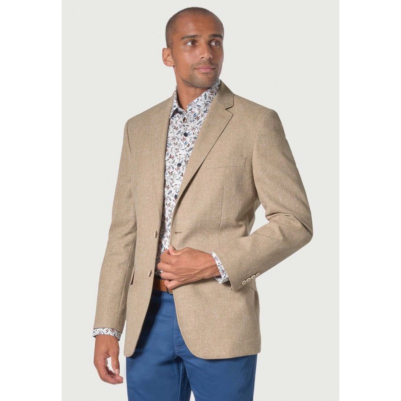 Jackets Brook Taverner Regular Fit Federer Natural Textured Jacket £116.00