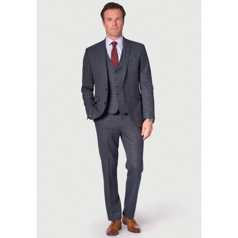 Suit Jackets Brook Taverner Tailored Fit Lyd Blue Check Suit Jacket £116.00